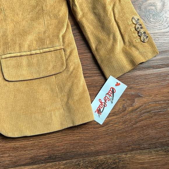 NWT Boys Cat & Jack Tan Blazer Jacket Corduroy | Corduroy Jacket | Dress Jacket - Picture 5 of 8